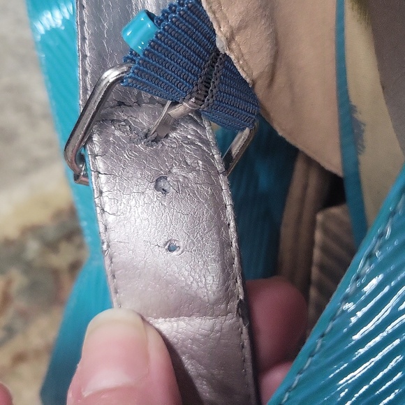 Madden Girl Dwindle "Tourqouise Patent" Open Toe Pump SZ. 7.5 - Picture 14 of 15